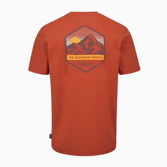 Koszulka męska Rab Stance Mountain Peak red clay 7