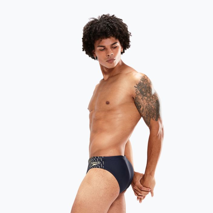 Slipy pływackie męskie Speedo Medley Logo true navy/spritz 6