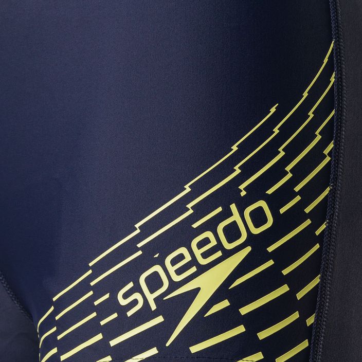 Bokserki kąpielowe dziecięce Speedo Medley Logo true navy/spritz 3