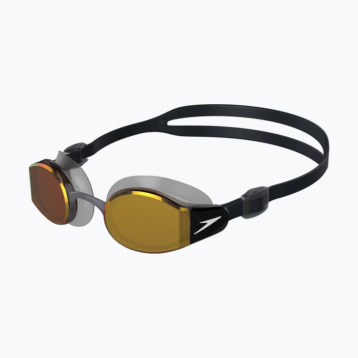 Okulary do pływania Speedo Mariner Pro Mirror black/clear/fire gold 6