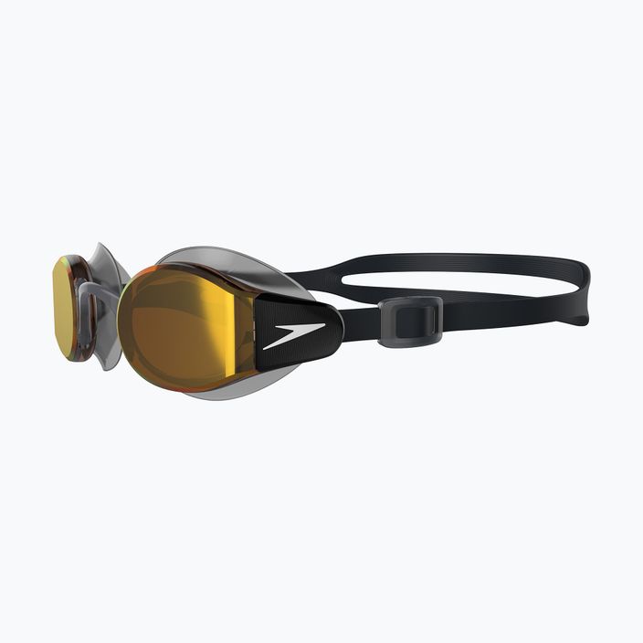 Okulary do pływania Speedo Mariner Pro Mirror black/clear/fire gold 7