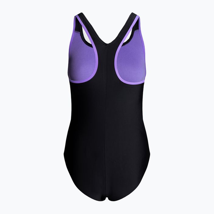 Strój pływacki jednoczęściowy damski Speedo Hyperboom Placement Racerback black/miami lilac 2