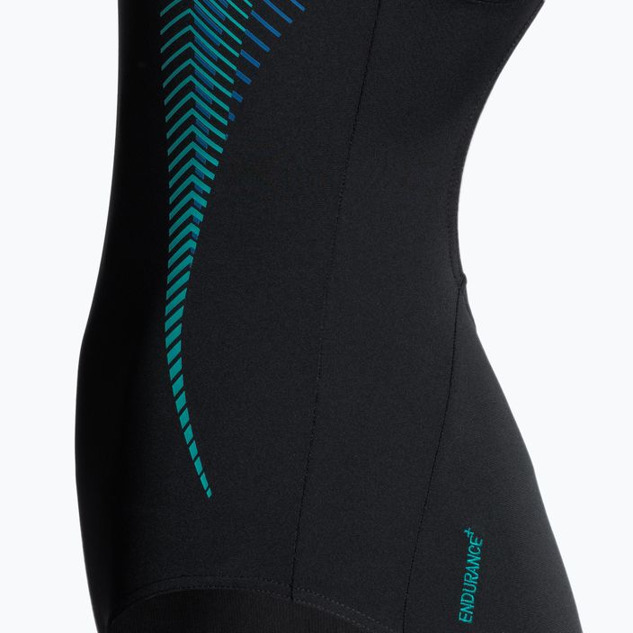 Strój pływacki jednoczęściowy damski Speedo Placement Muscleback black/chroma blue/aquarium 3