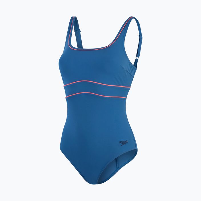 Strój pływacki jednoczęściowy damski Speedo New Contour Eclipse ageon blue/cinder rose 4
