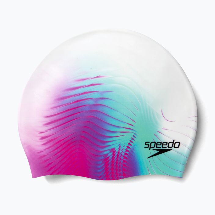 Czepek pływacki Speedo Digital Printed 3d waves white/electric pink 3