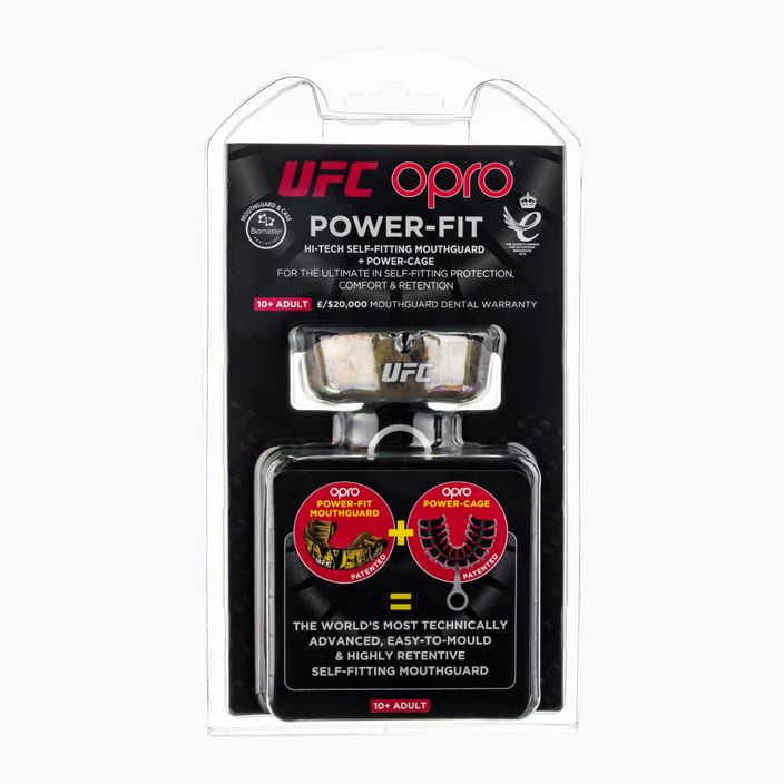 Ochraniacz szczęki Opro Power Fit UFC czarny/złoty