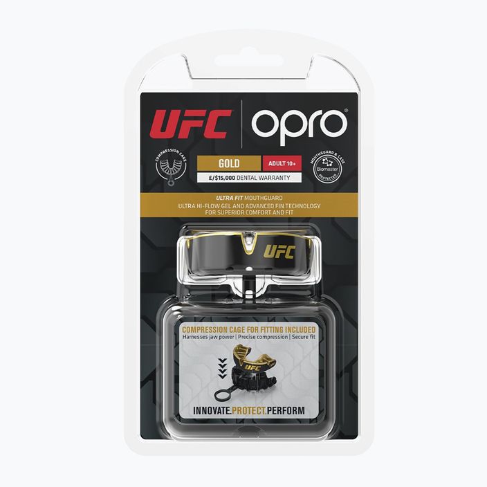 Ochraniacz szczęki Opro UFC Gold GEN2 czarny/złoty 2