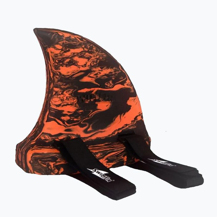 Płetwa do pływania dziecięca SwimFin SWIMFINTIGSHA black/orange marble