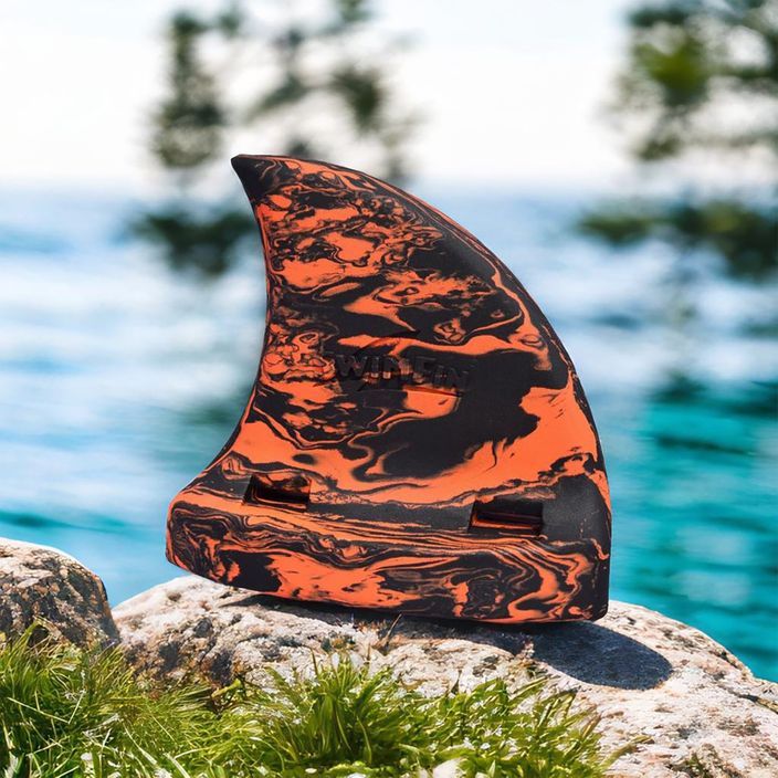 Płetwa do pływania dziecięca SwimFin SWIMFINTIGSHA black/orange marble 2