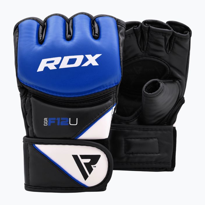 Rękawice grapplingowe RDX Glove New Model GGRF-12U blue