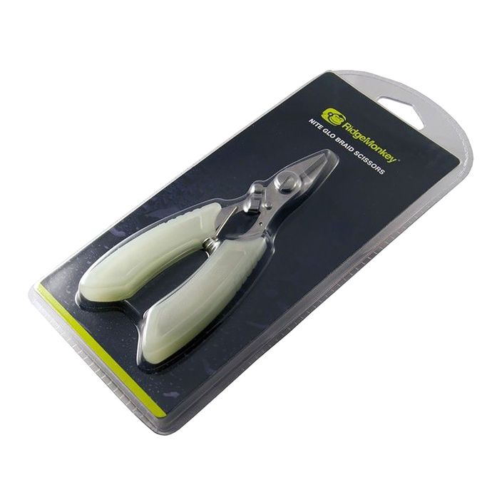Nożyczki do plecionki RidgeMonkey Nite-Glo Braid Scissors żółte RM103 2