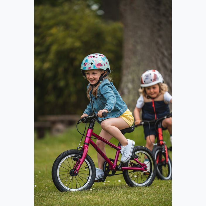 Kask rowerowy dziecięcy Hornit Flaming blue/pink 10