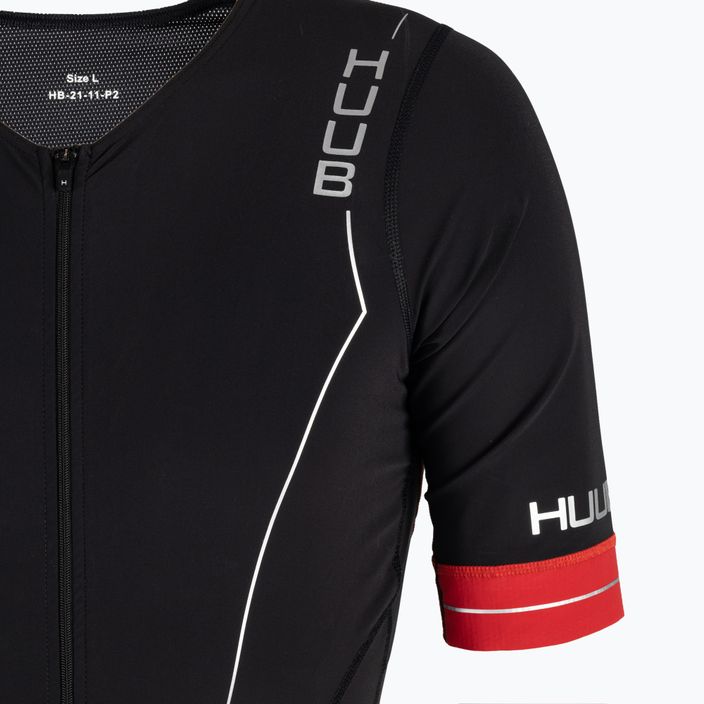 Kombinezon triathlonowy męski HUUB Race Long Course Tri Suit black/red 4