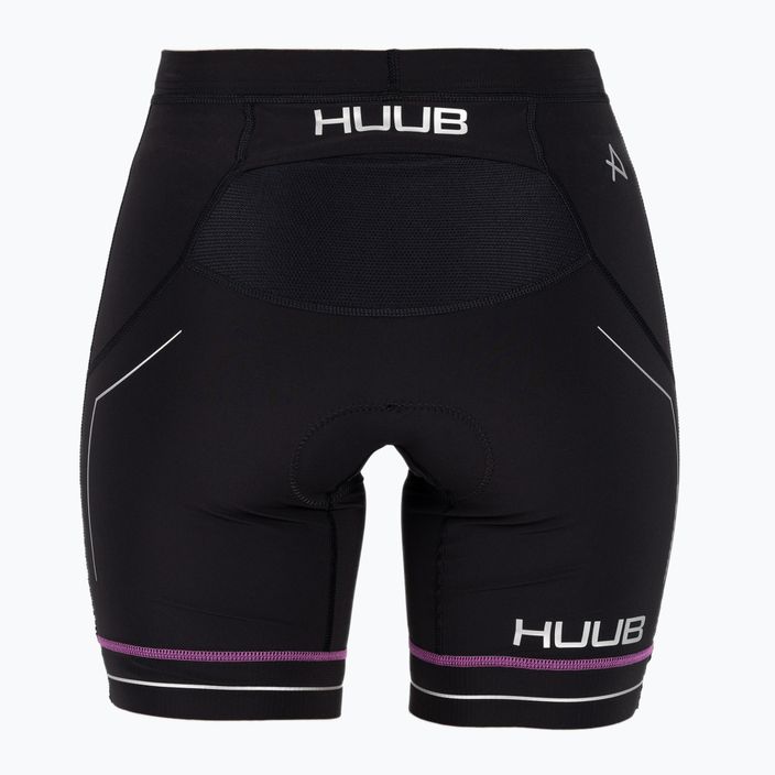 Spodenki triathlonowe damskie HUUB Aura Tri Short black/purple 2