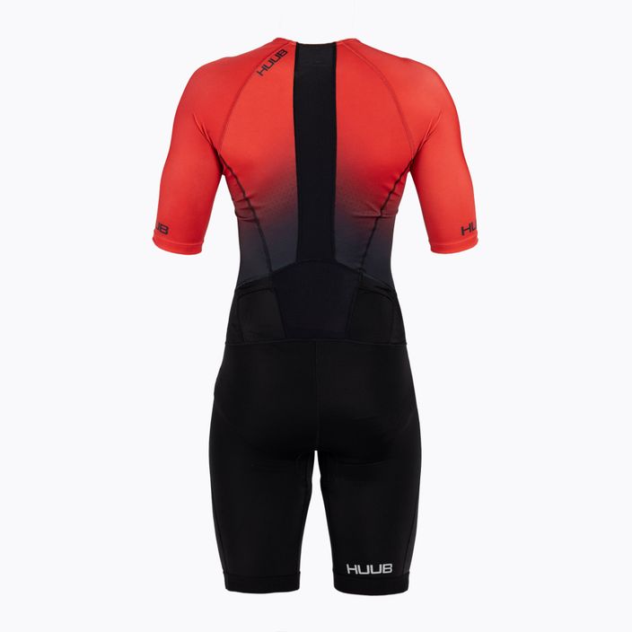 Kombinezon triathlonowy męski HUUB Commit Long Course Suit red/black 2