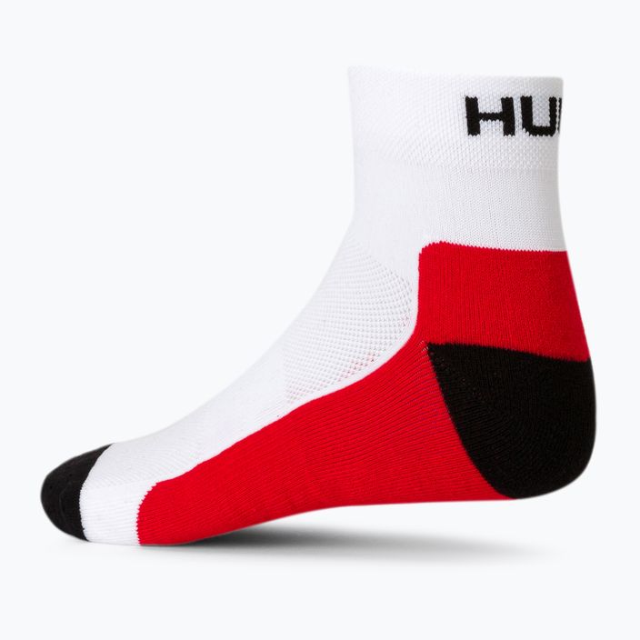 Skarpety do biegania HUUB Running Sock 2 pary white/red/grey 3