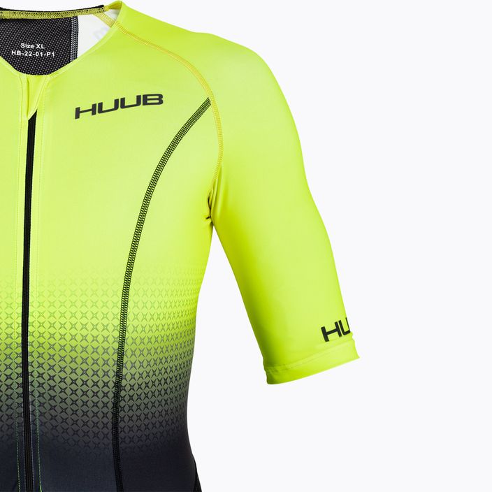 Kombinezon triathlonowy męski HUUB Commit Long Course Suit black/fluo yellow 3