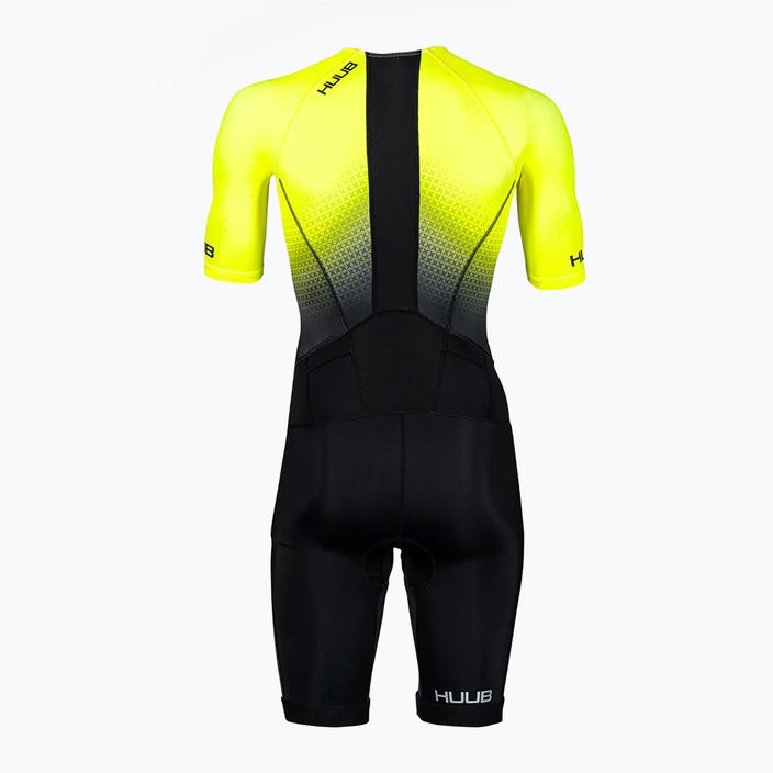 Kombinezon triathlonowy męski HUUB Commit Long Course Suit black/fluo yellow 11