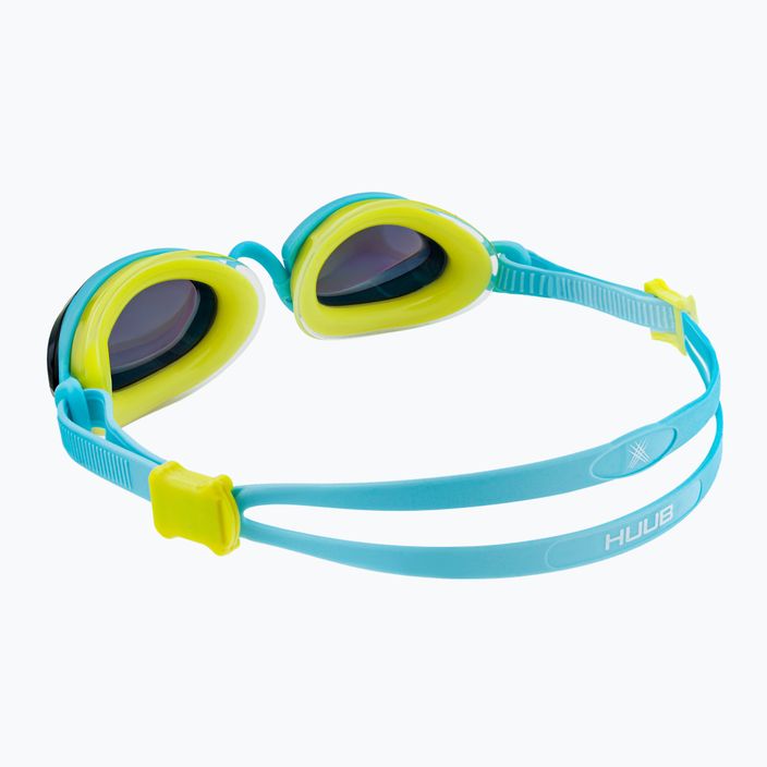 Okulary do pływania HUUB Pinnacle Air Seal aqua/flue yellow 4
