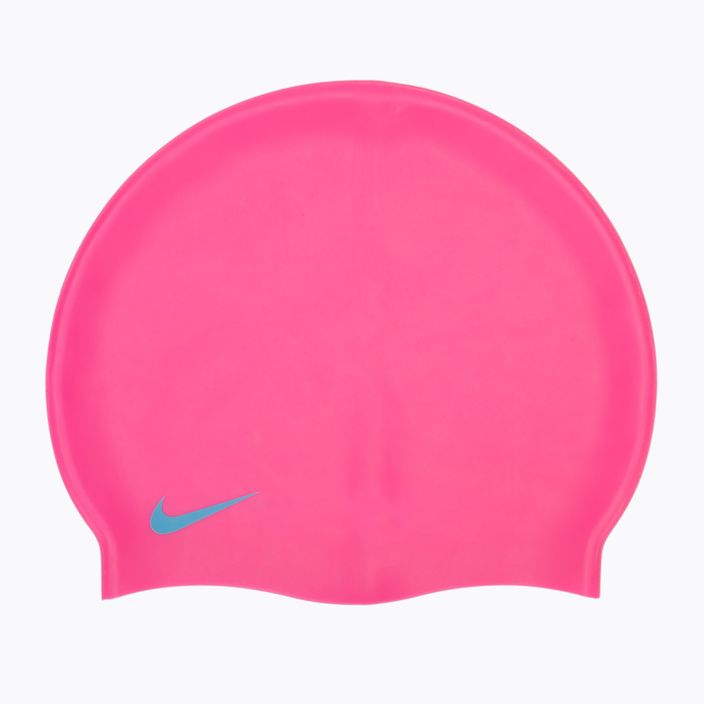 Czepek pływacki dziecięcy Nike Solid Silicone pink spell