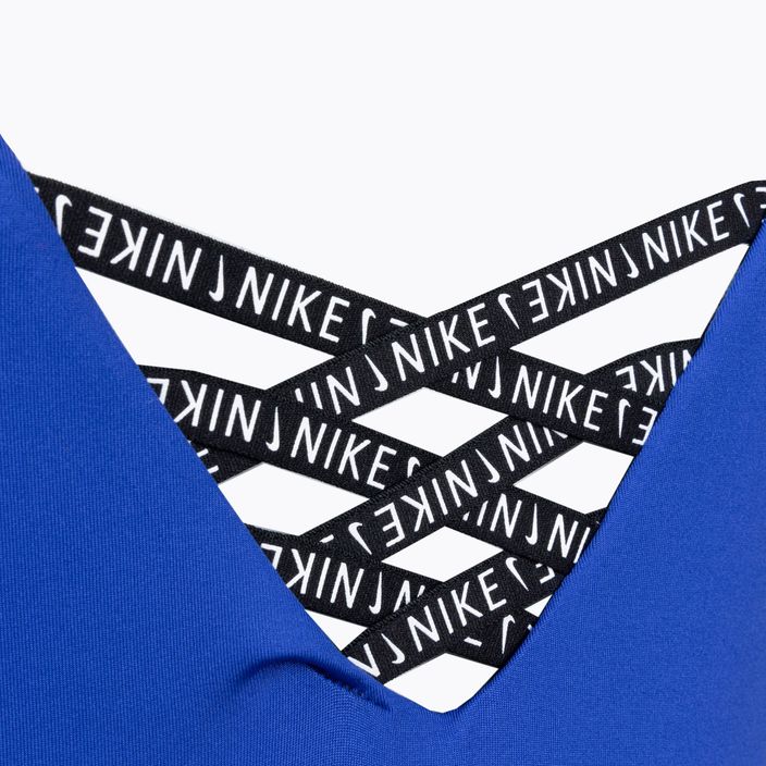 Strój pływacki jednoczęściowy damski Nike Sneakerkini U-Back racer blue 4