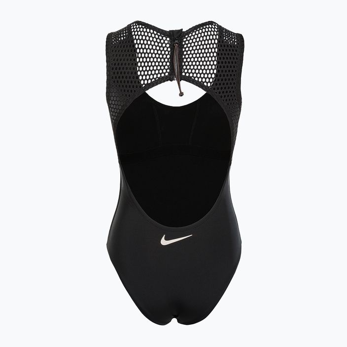 Strój pływacki jednoczęściowy damski Nike Wild Keyhole black 2