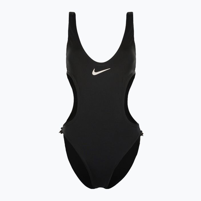 Strój pływacki jednoczęściowy damski Nike Wild Cutout black