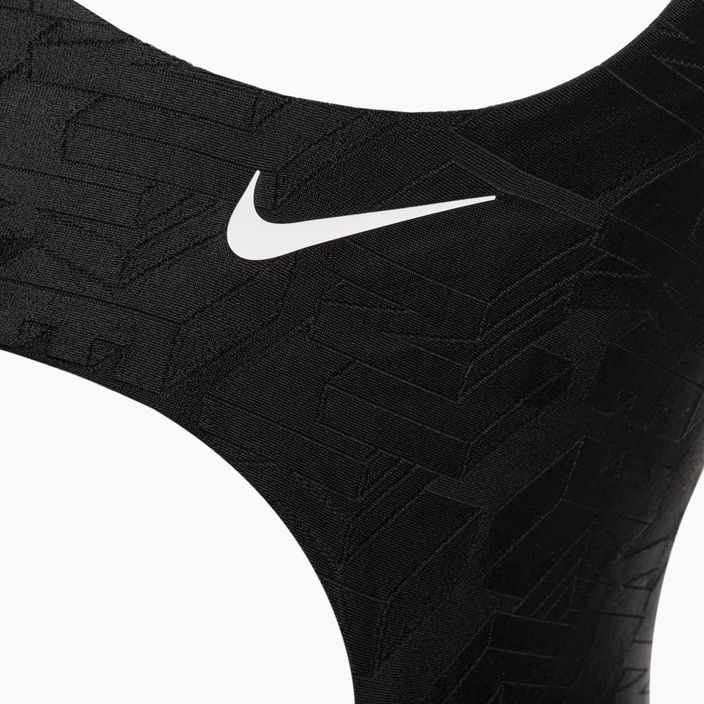 Strój pływacki jednoczęściowy damski Nike Block Texture black 4