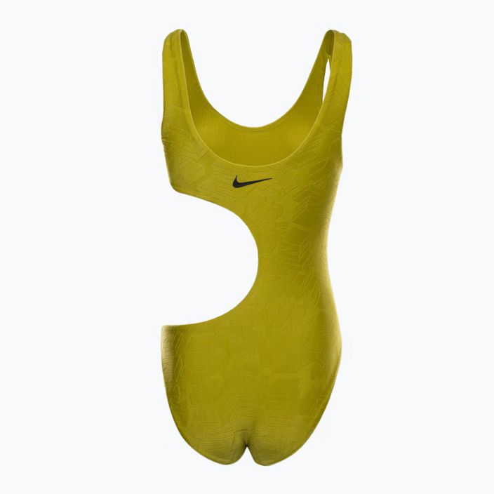 Strój pływacki jednoczęściowy damski Nike Block Texture moss 2