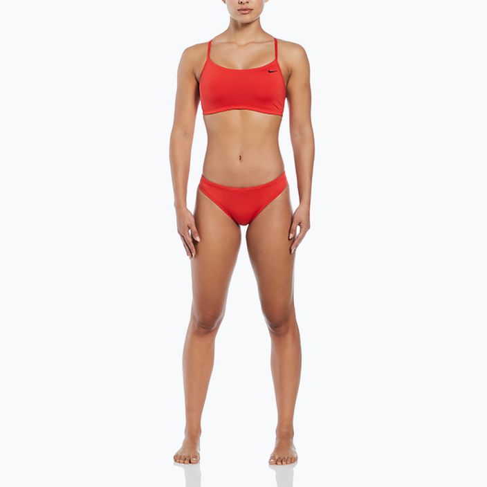 Strój pływacki dwuczęściowy damski Nike Essential Sports Bikini light crimson