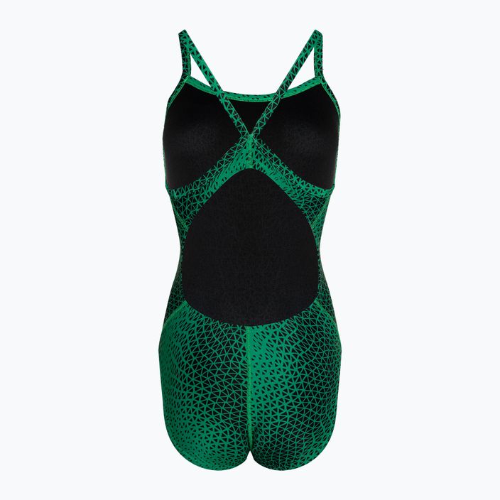 Strój pływacki jednoczęściowy damski Nike Hydrastrong Delta Racerback court green 2