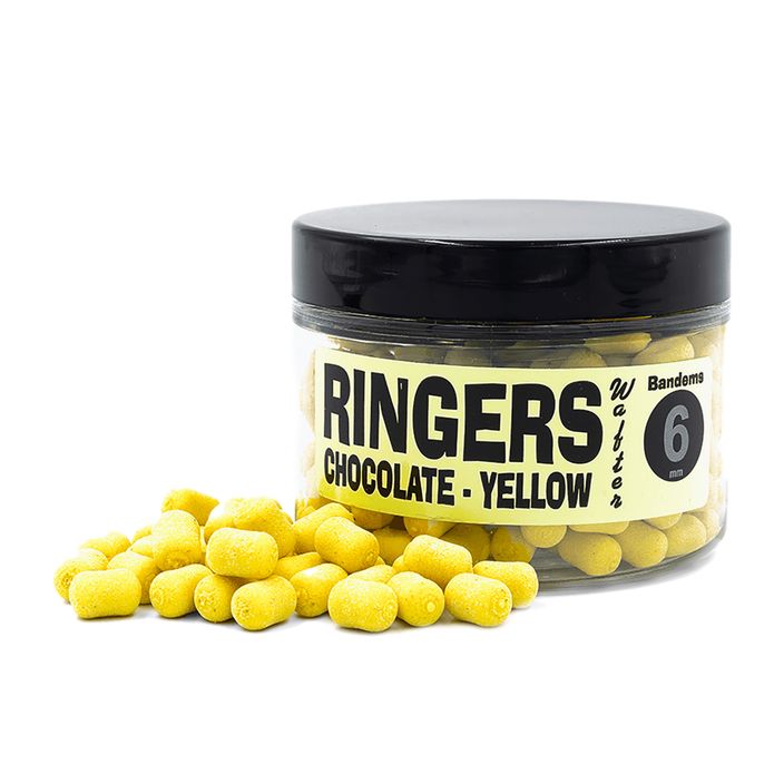 Przynęta haczykowa dumbells Ringers Yellow Chocolate Wafters 6 mm 150 ml 2
