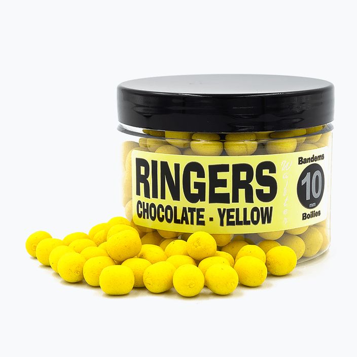 Przynęta haczykowa dumbells Ringers Yellow Chocolate Wafters 10 mm 150 ml