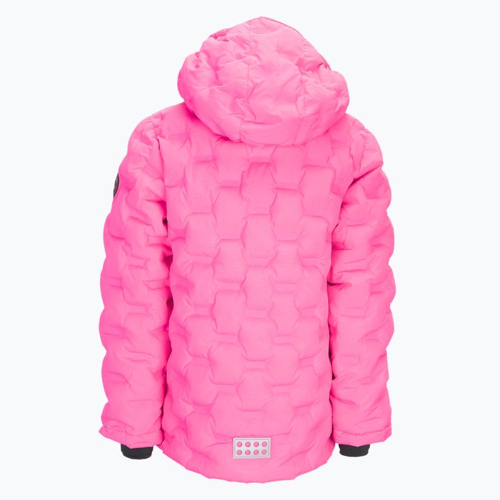 Kurtka narciarska dziecięca LEGO Lwjipe 706 2021 pink 2