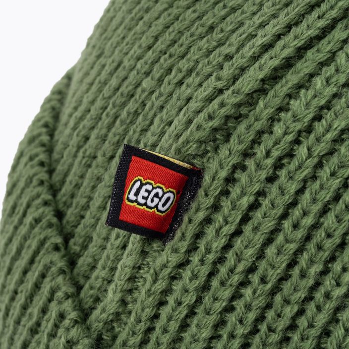 Czapka zimowa dziecięca LEGO Lwasmus 706 dark khaki 4