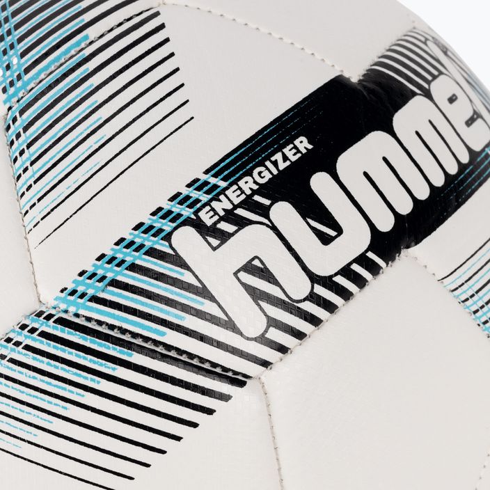 Piłka do piłki nożnej Hummel Energizer FB white/black/blue rozmiar 4 3