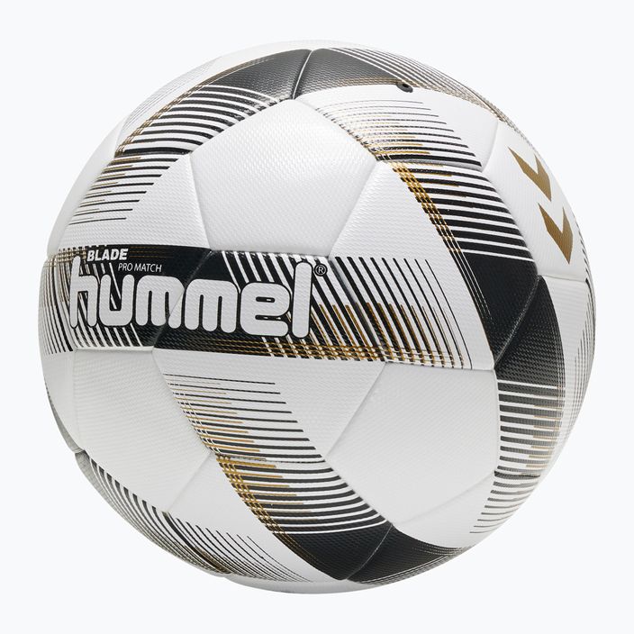 Piłka do piłki nożnej Hummel Blade Pro Match FB white/black/gold rozmiar 5 4