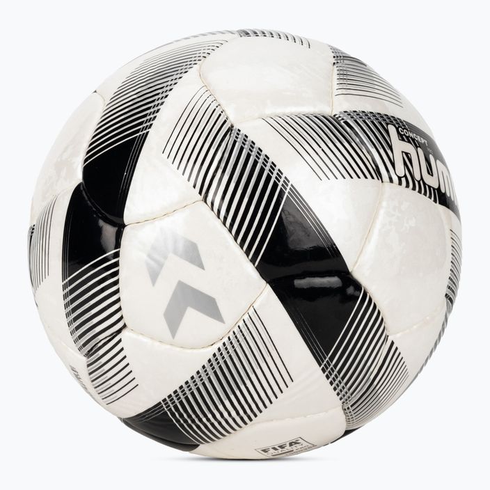 Piłka do piłki nożnej Hummel Concept Pro FB white/black/silver rozmiar 5 2
