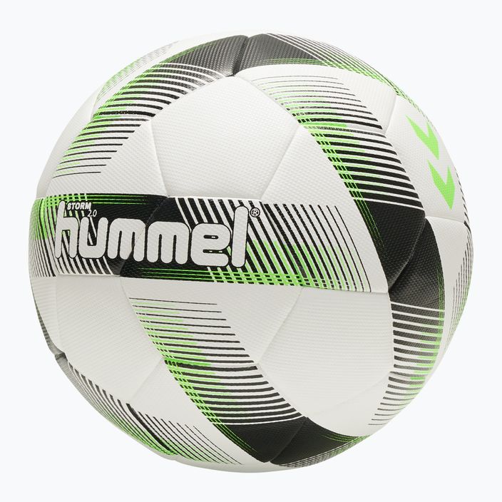 Piłka do piłki nożnej Hummel Storm 2.0 FB white/black/green rozmiar 4 4