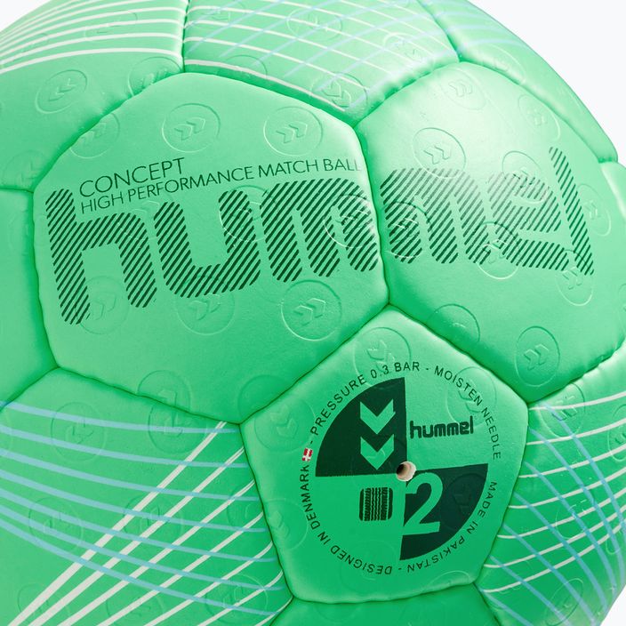 Piłka do piłki ręcznej Hummel Concept HB green/blue/white rozmiar 2 3