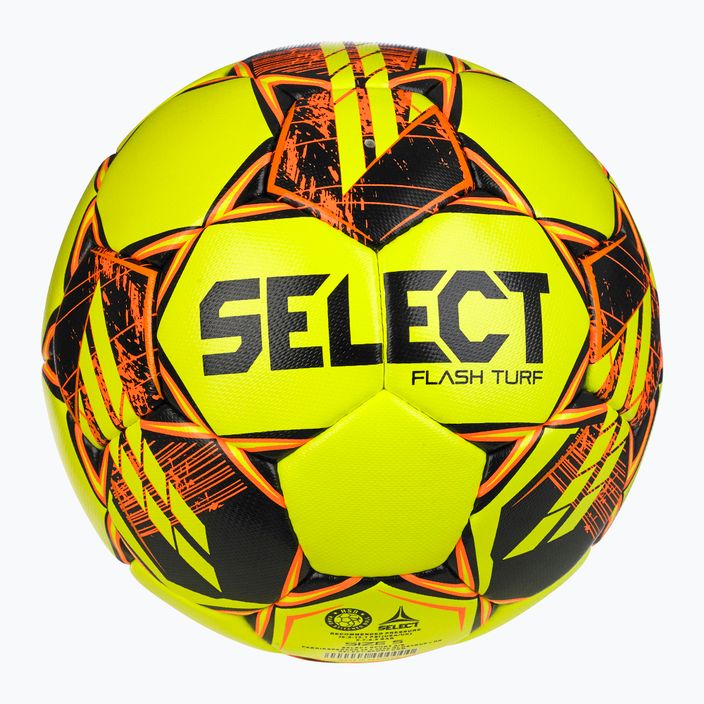 Piłka do piłki nożnej SELECT Flash Turf v23 yellow/orange 110047 rozmiar 4 4