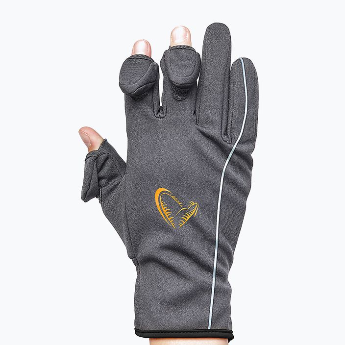 Rękawice wędkarskie Savage Gear Softshell Glove grey 8