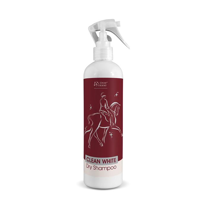 Suchy szampon dla koni o jasnej sierści Over Horse Clean White 400 ml 2