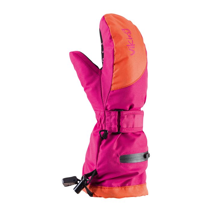 Rękawice narciarskie dziecięce Viking Mailo pink 2