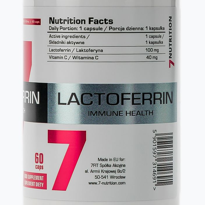 Laktoferyna 7Nutrition 90% 100 mg 60 kapsułek 3