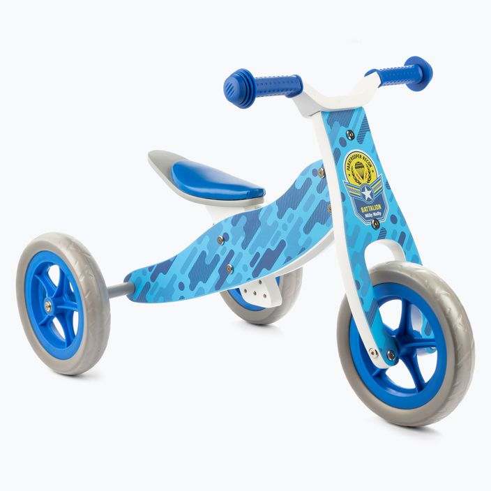 Rowerek biegowy trójkołowy Milly Mally 2w1 Cool blue 2
