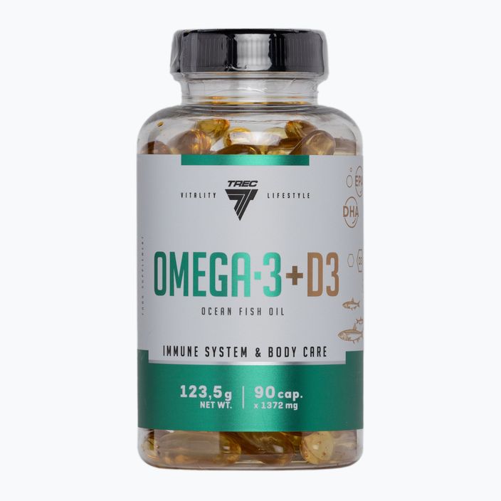 Kwasy tłuszczowe Trec Omega 3 D3 90 kapsułek