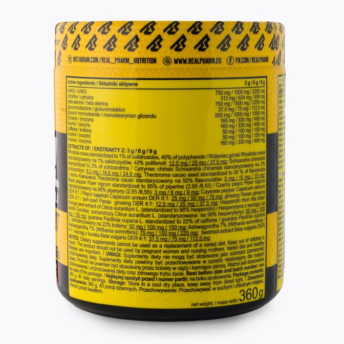 Przedtreningówka Real Pharm Unreal Black Currant-Lemon 3