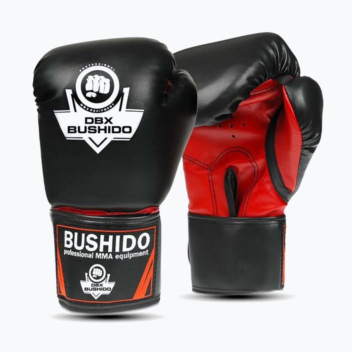 Rękawice bokserskie DBX BUSHIDO ARB-407 czarne/czerwone