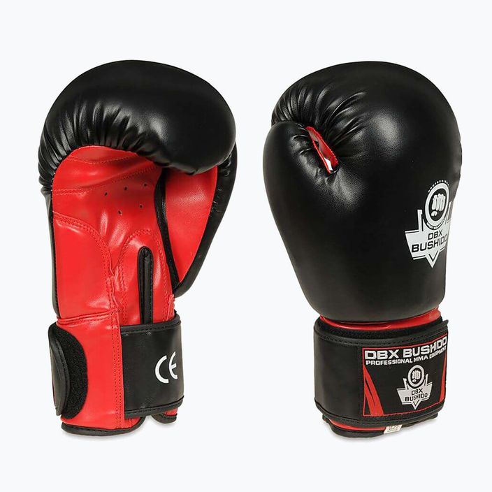 Rękawice bokserskie DBX BUSHIDO ARB-407 czarne/czerwone 2